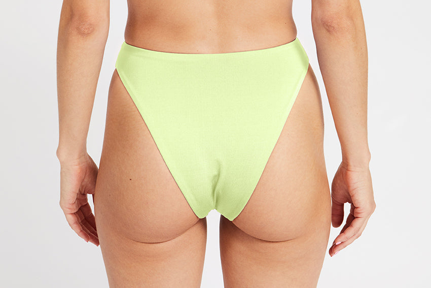 Bottom – high leg, lime – Back