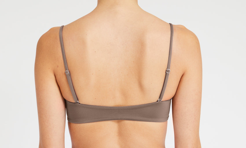 TOP – bandeau, brown – Back