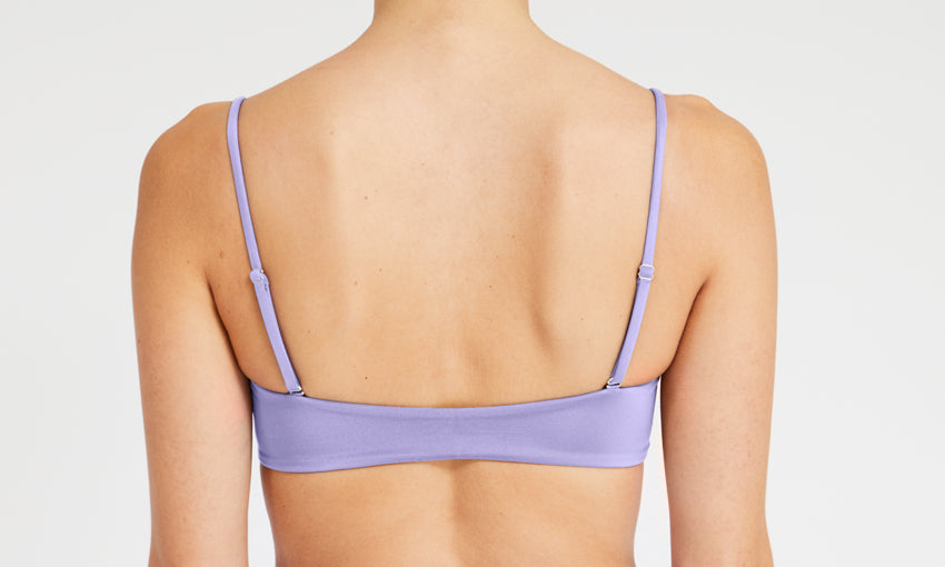 TOP – bandeau, lavender – Back