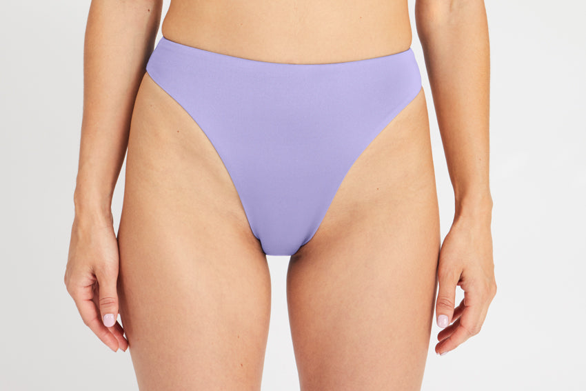 Bottom – high leg, lavender – Front