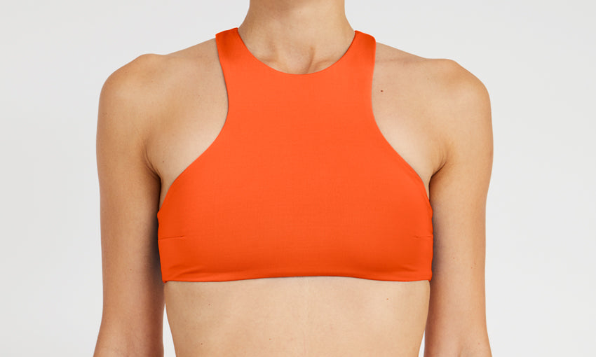 TOP – high neck, orange – Front
